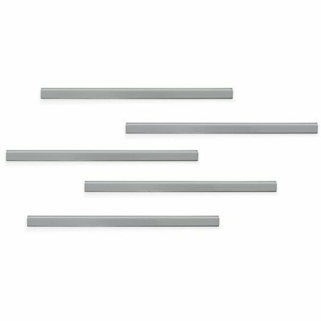 DURABLE OFFICE PRODUCTS Rail, Magstrip, 11-1/4inWx5/8inH, Silver DBL470723